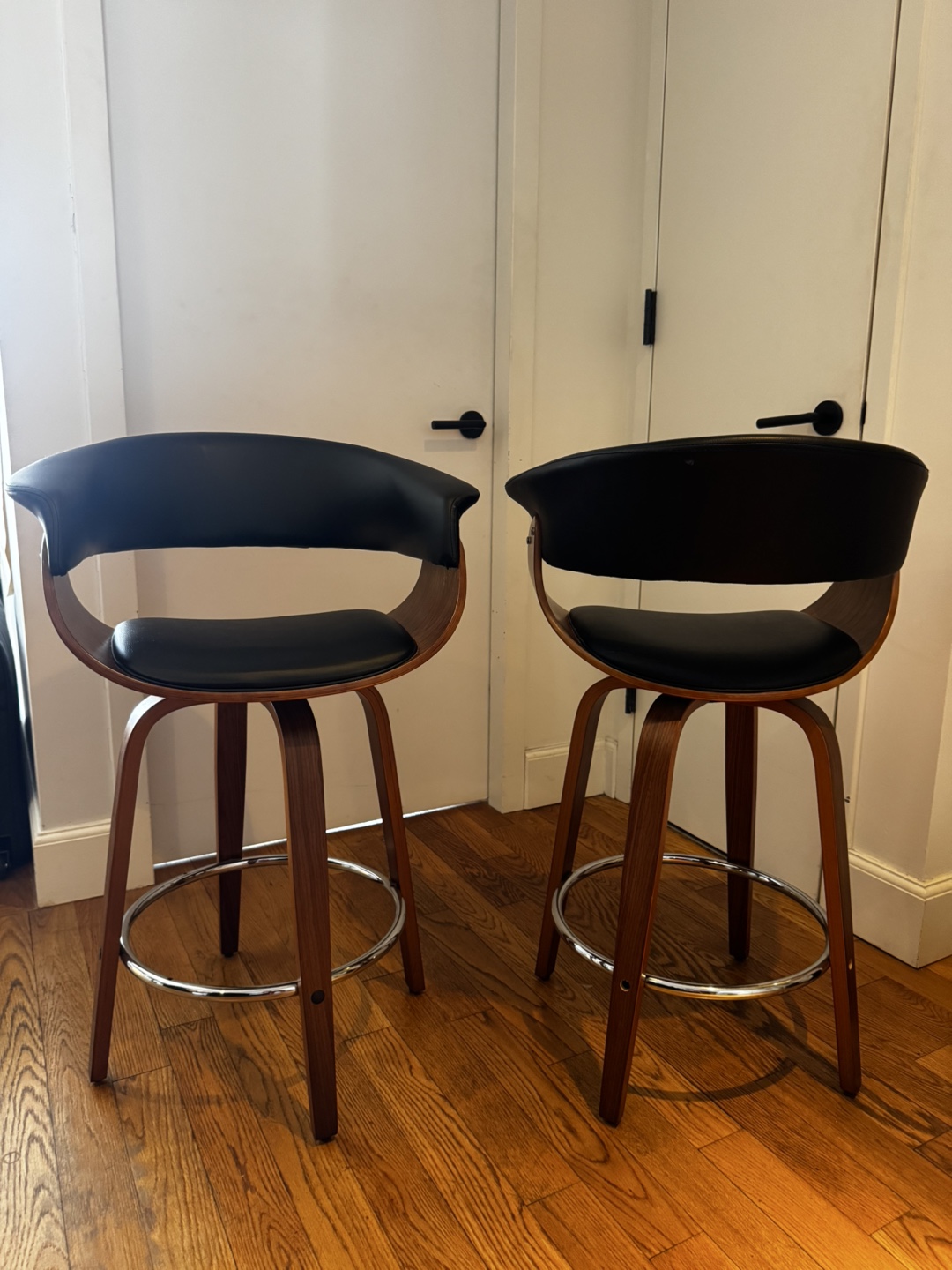 Pair of Mid-Century Modern Bar Stools