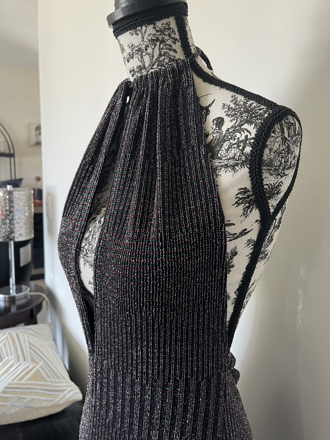 Sparkly Halter Neck Maxi Dress - photo 3