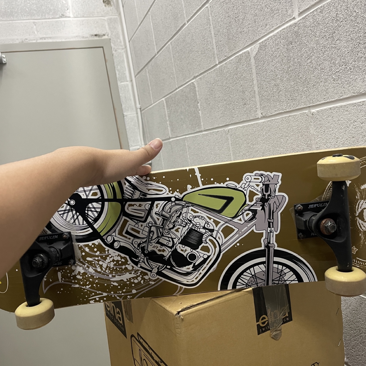 Used Sefulim Skateboard - Motorcycle Design - photo 2