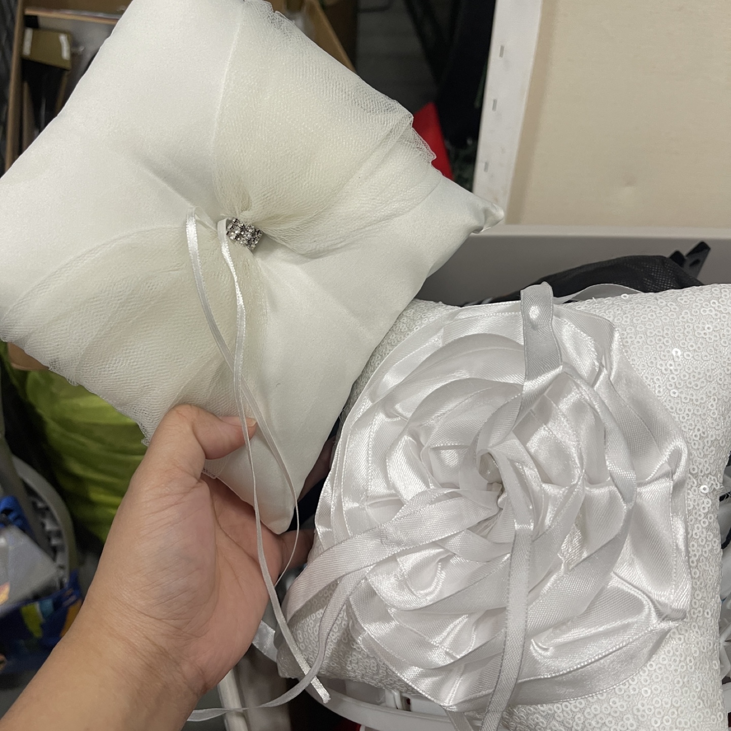 Wedding Ring Pillows & Flower Girl Baskets - photo 2