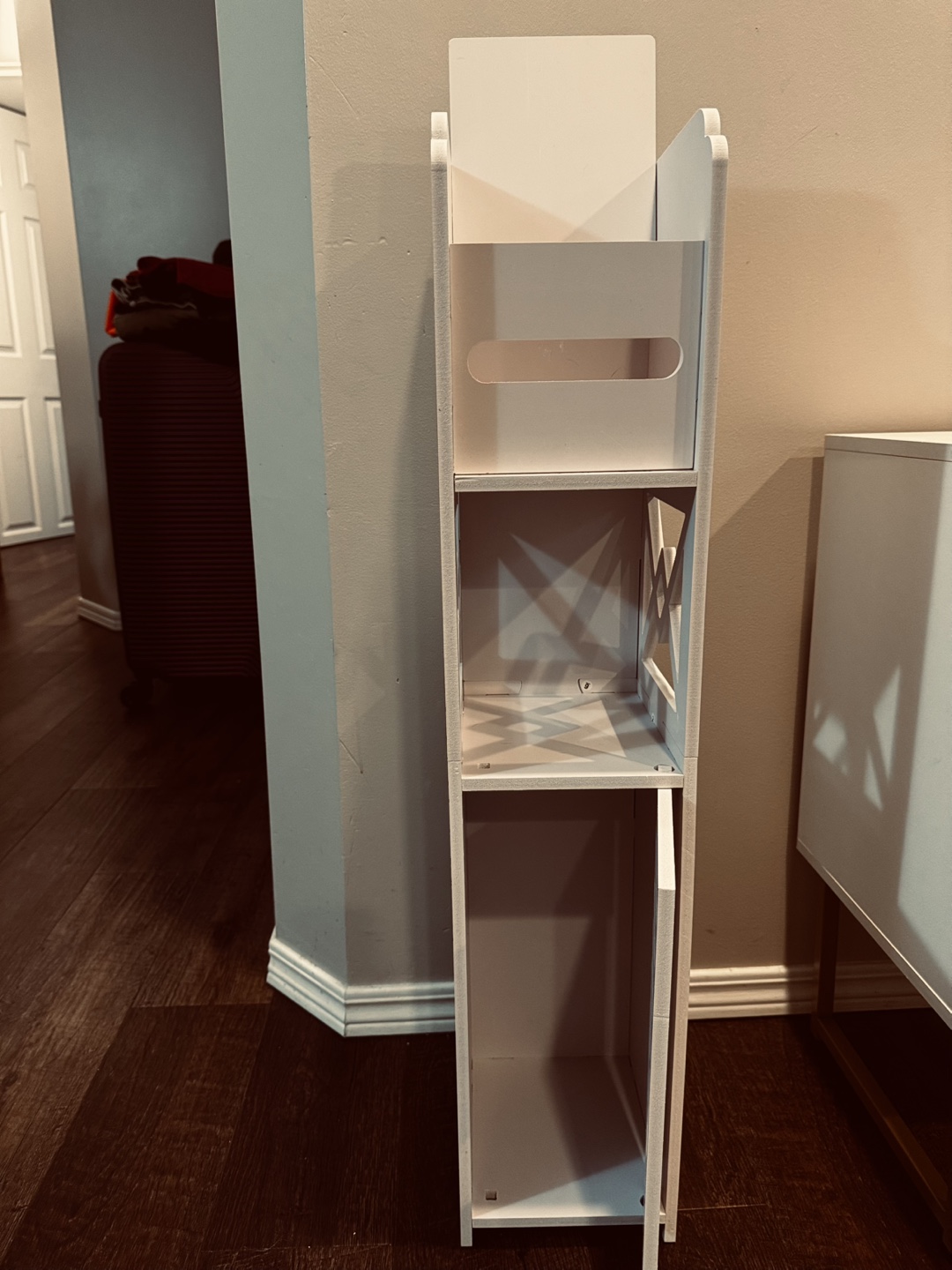 White Bathroom Storage Cabinet - photo 4