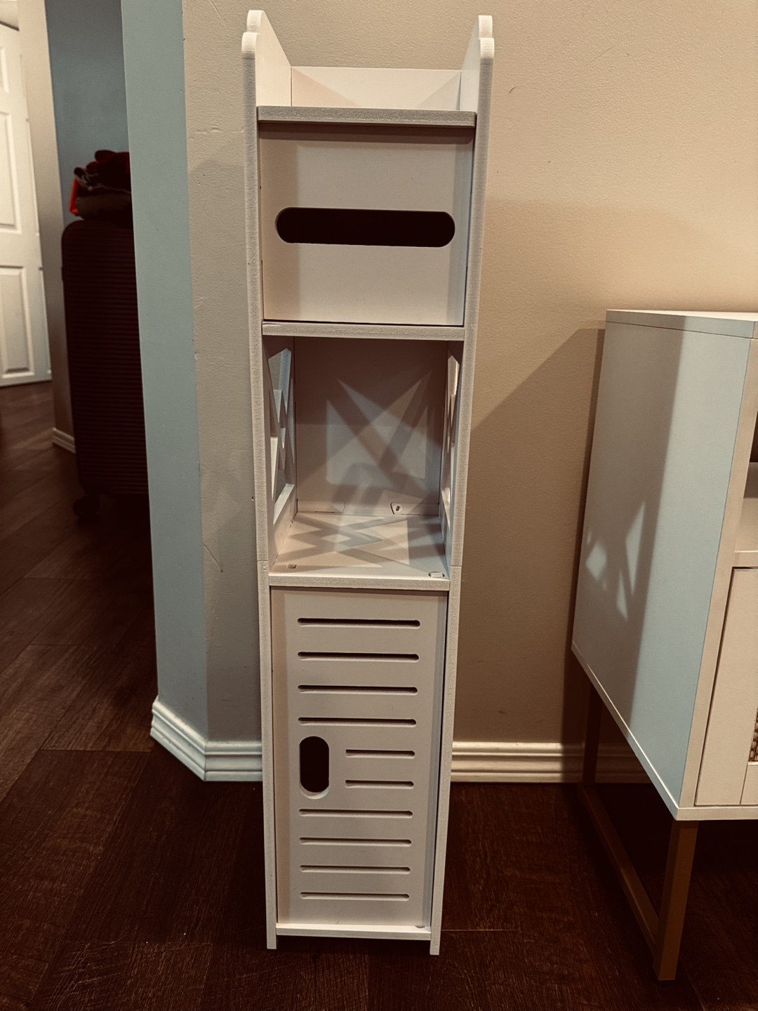 White Bathroom Storage Cabinet - photo 5