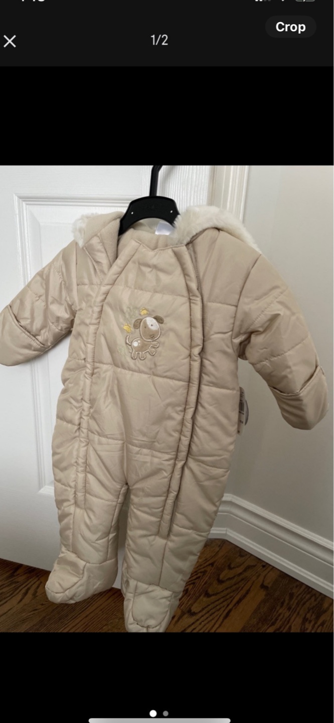 Baby Beige Snowsuit 16 lbs