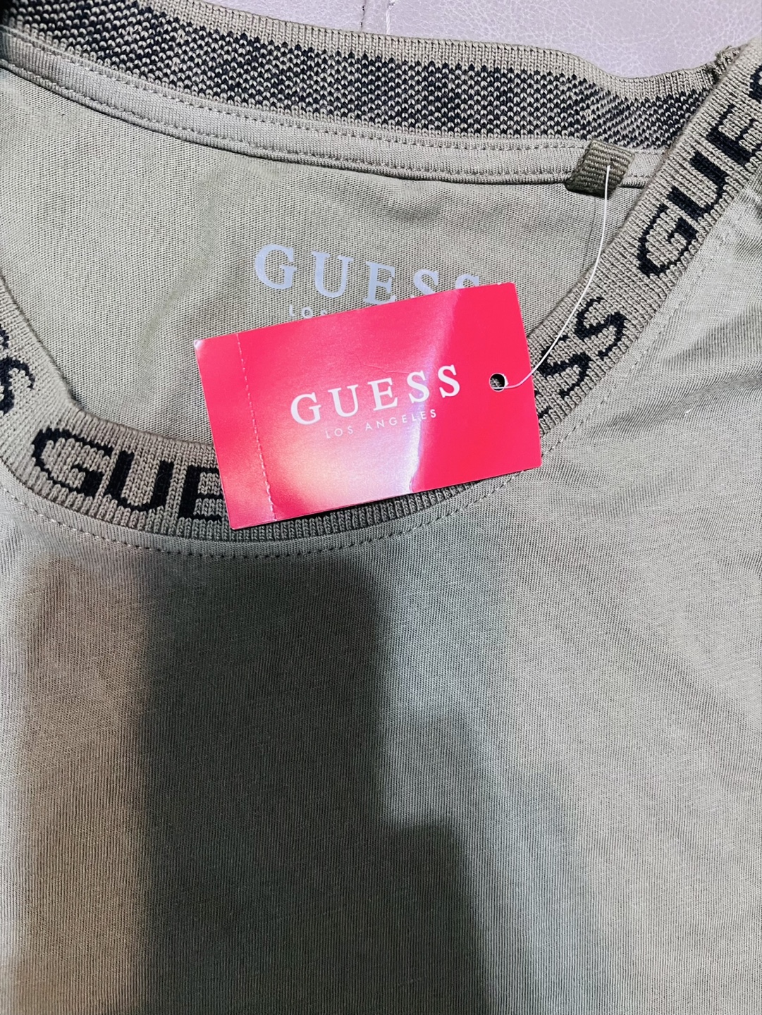 Guess Men's Olive Green T-Shirt, Size XL - photo 3