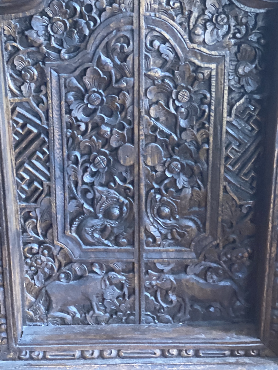 Antique hand carved wood panel! - photo 2