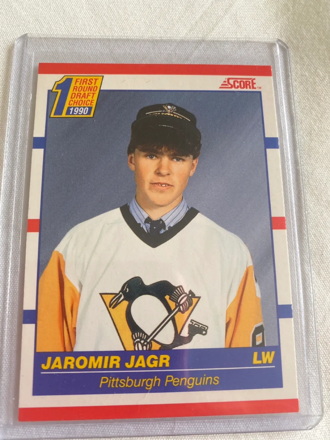 1990 Score Jaromir Jagr Rookie Card #428 thumbnail