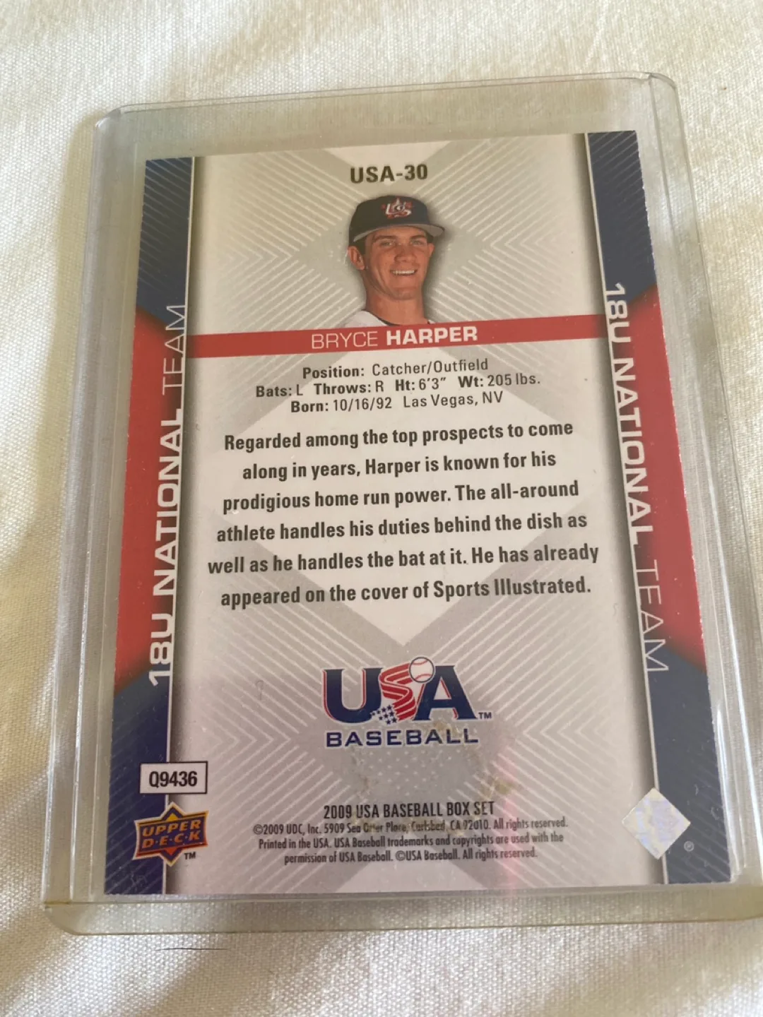 Bryce Harper 2009 USA Baseball  Deck Rookie Card image indicator(2)