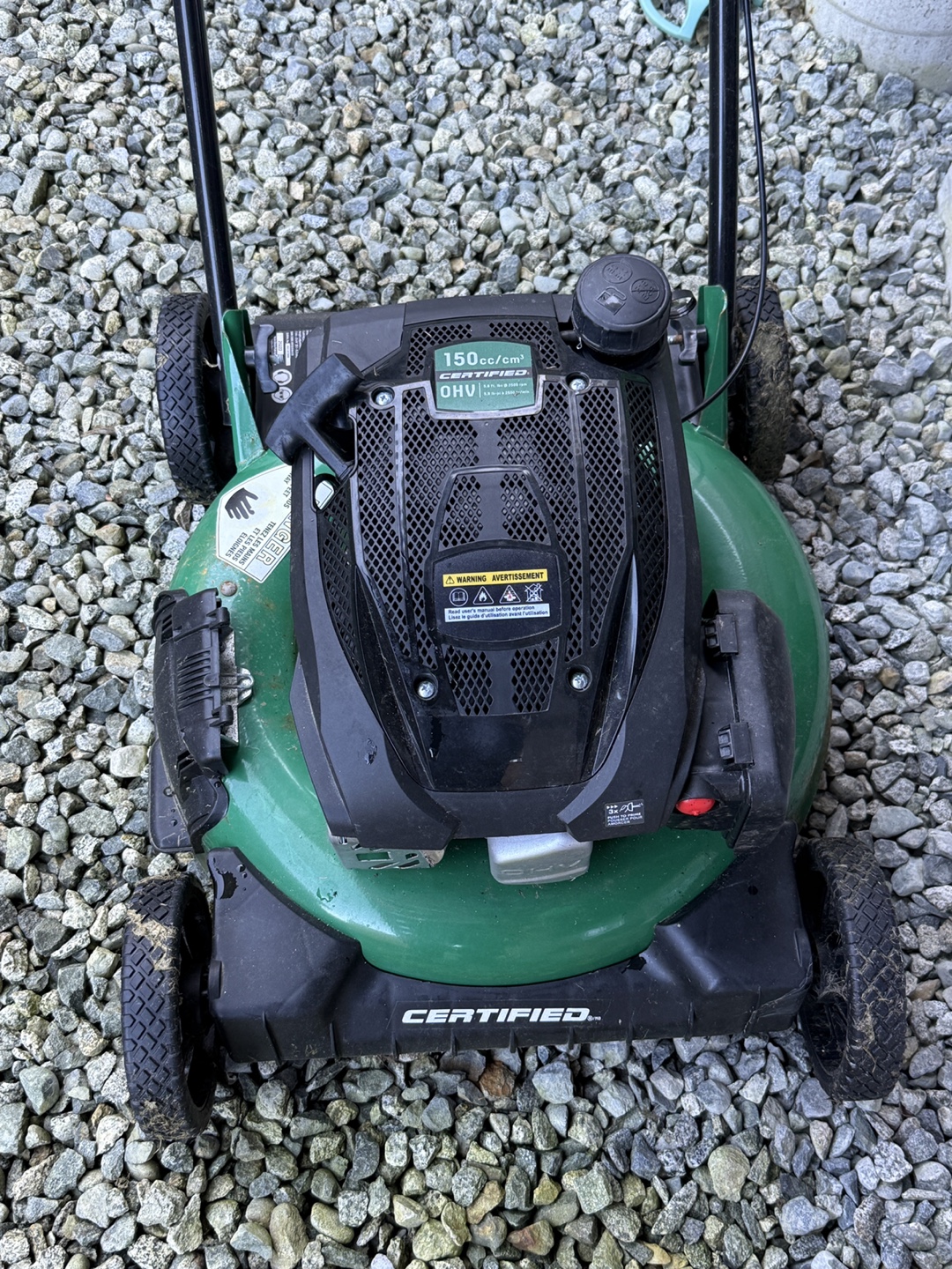 Certified 150cc OHC Gas Lawn Mower
