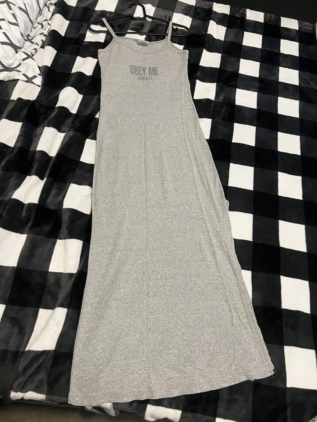 Miami Style Grey Maxi Dress thumbnail