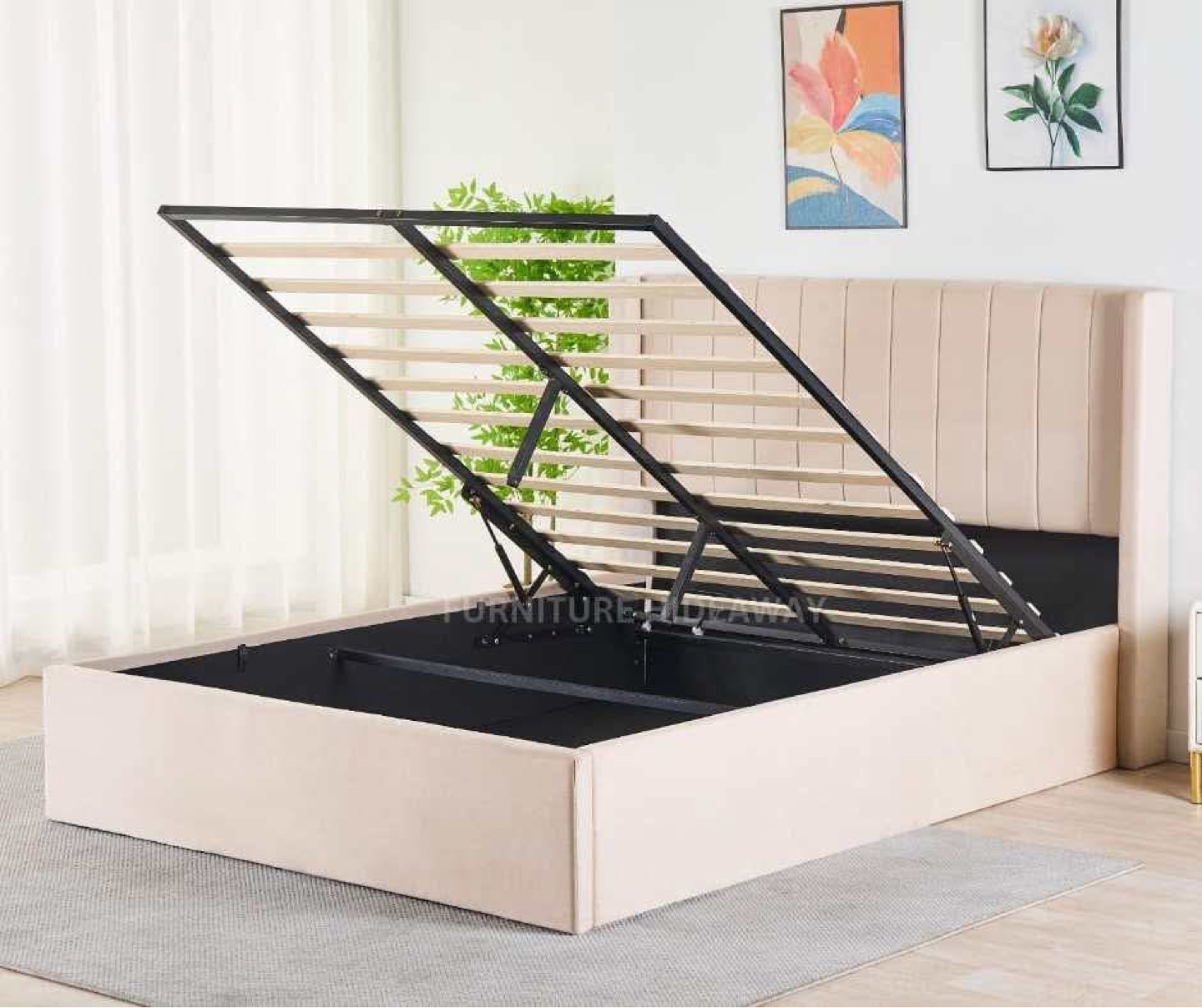 NEW BED FRAME ✨ HYDRAULIC STORAGE WITH WARRANTY‼️