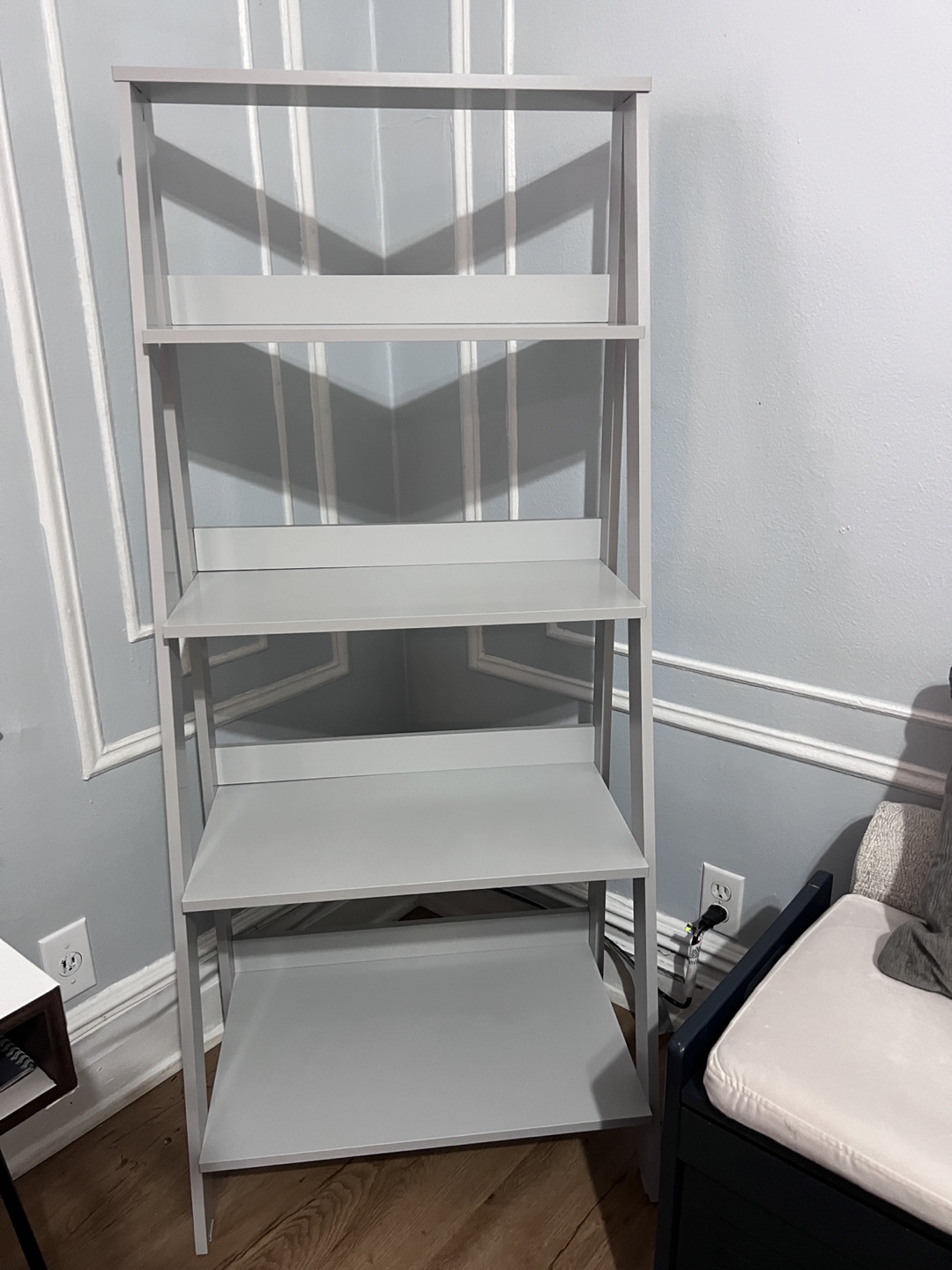 Grey Ladder Shelf Bookcase - photo 2