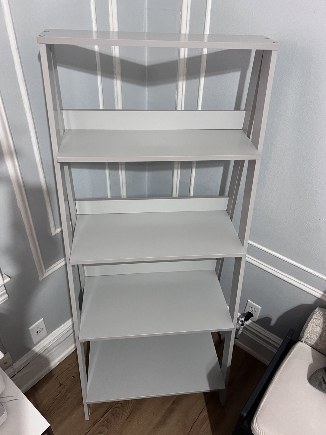 Grey Ladder Shelf Bookcase - photo 3