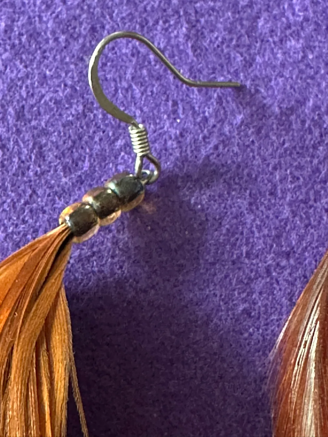 Boho Style Long Feather Dangle Earrings image indicator(3)