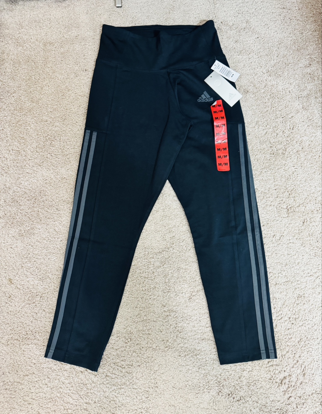 Adidas Women's 7/8 Leggings - Black - Size Medium - photo 2