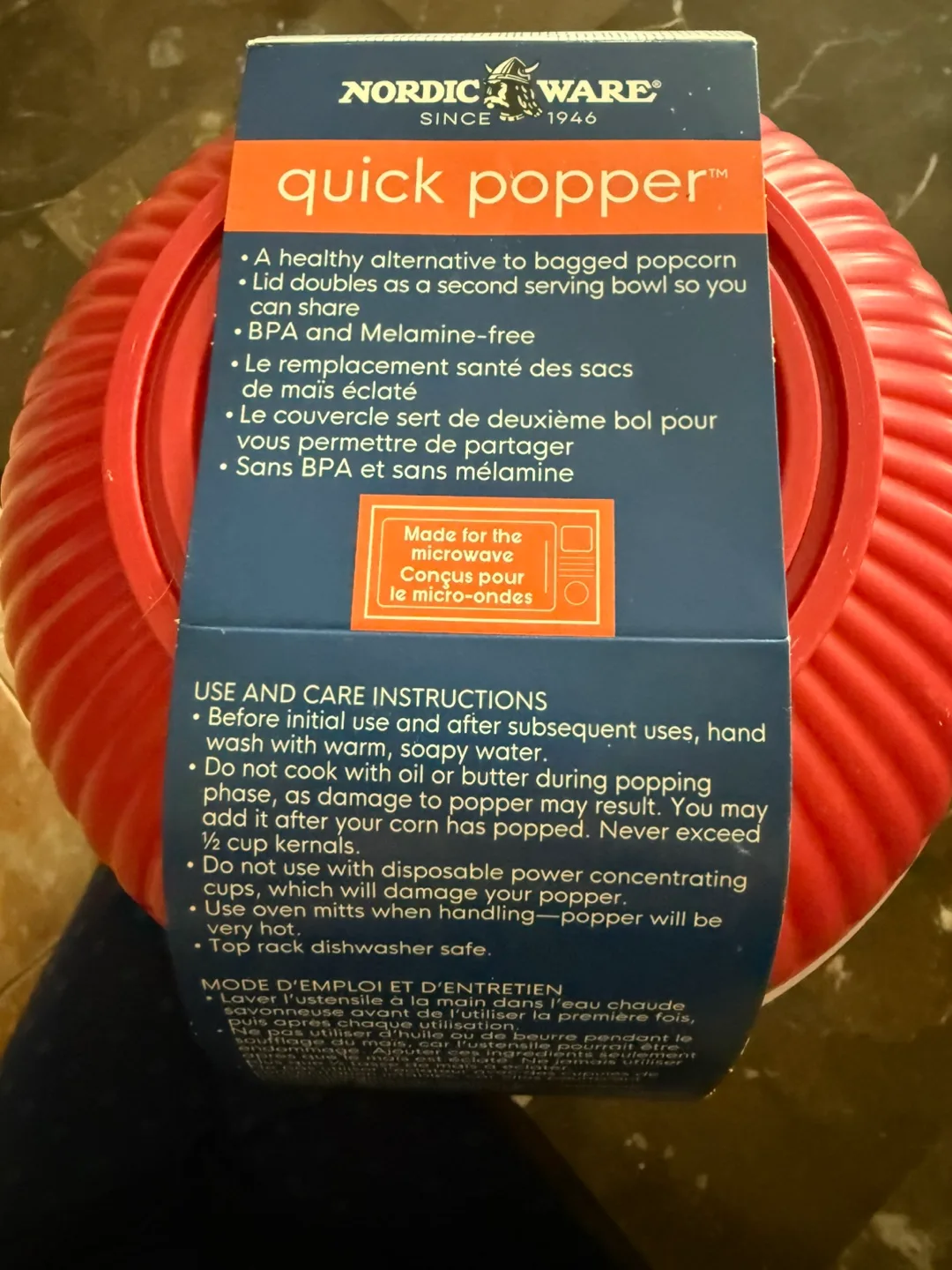 Nordic Ware Microwave Quick Popper 💚 image indicator(4)