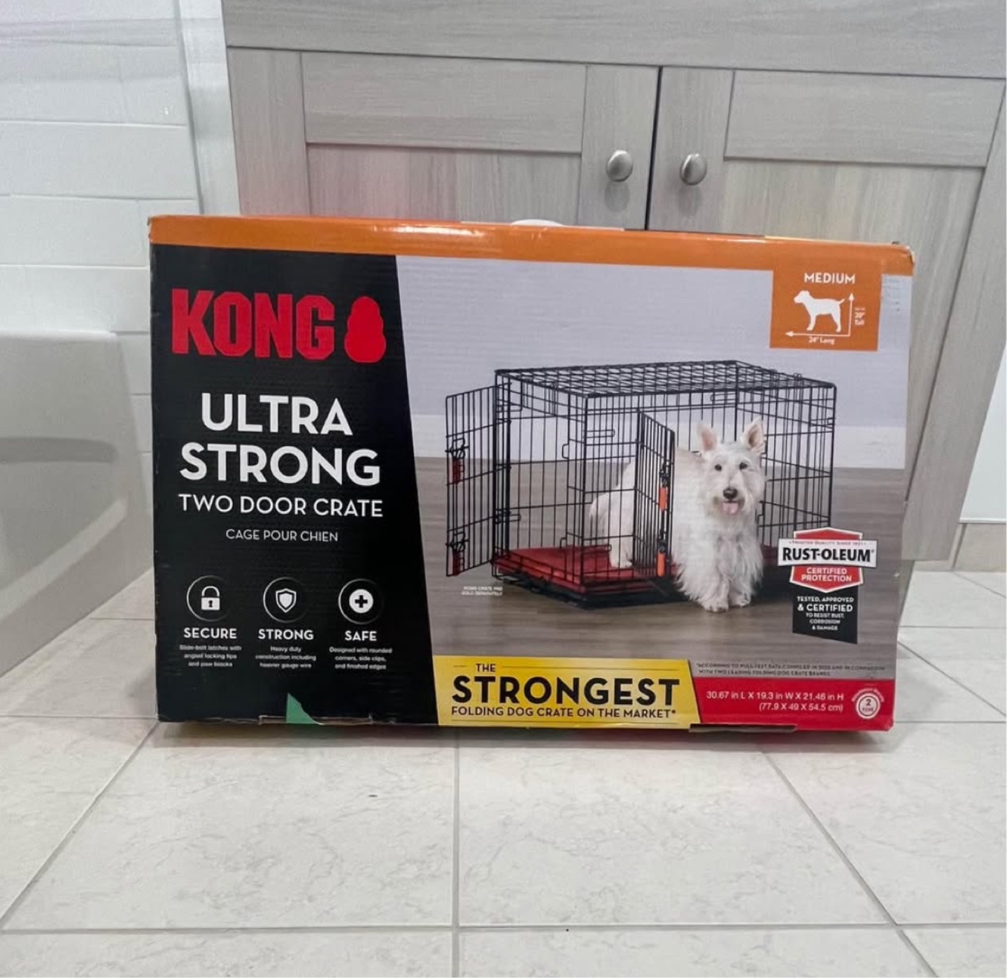 Kong Ultra Strong Two Door Dog Crate - Medium