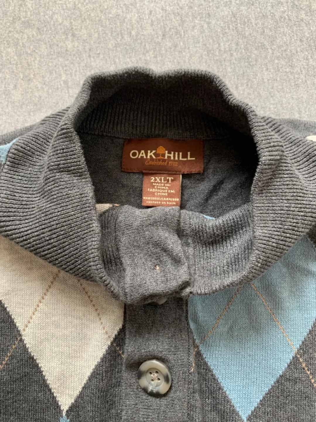 Men's Oak Hill 2XLT Argyle Sweater image indicator(3)
