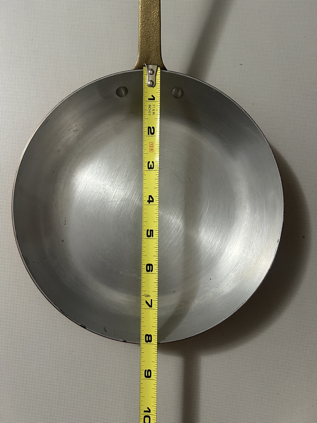 Vintage Copper Colander and Frying Pan Set - photo 2