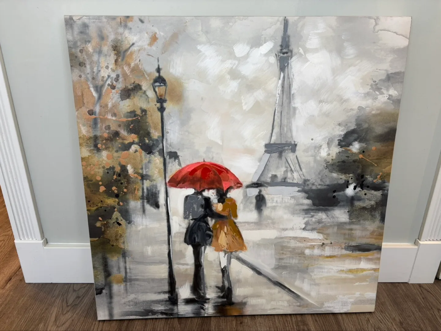 Parisian Couple Canvas Wall Art thumbnail