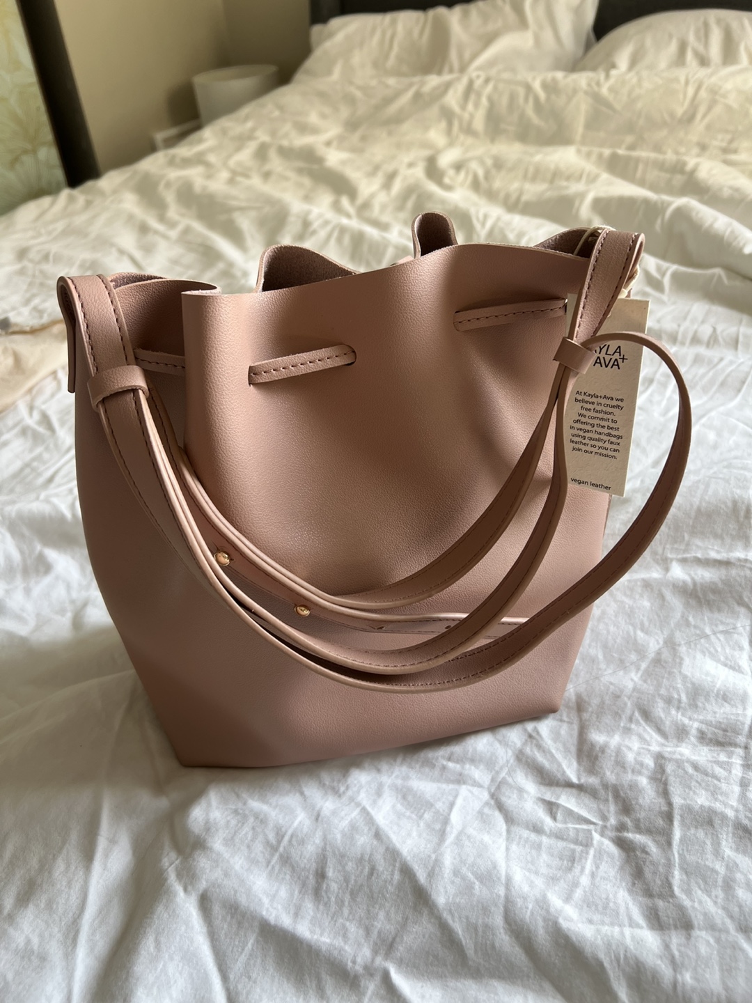 Kayla Ava Blush Pink Bucket Bag - photo 2