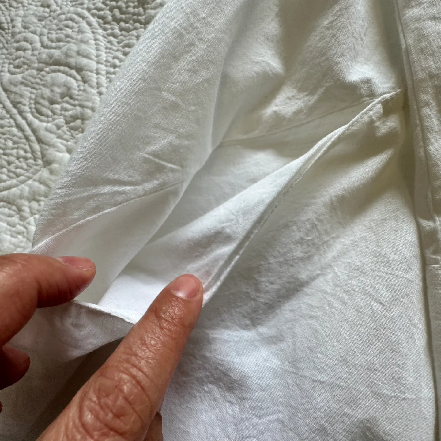 For All Mankind White Cotton Shirt Size Small image indicator(4)