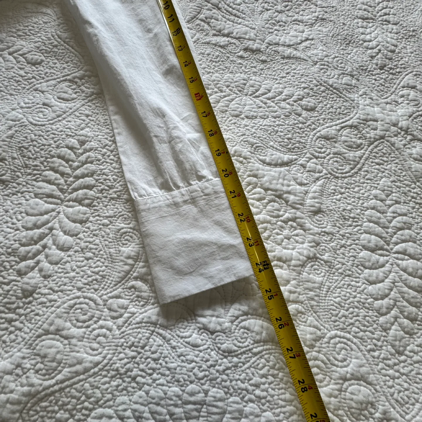 For All Mankind White Cotton Shirt Size Small image indicator(7)