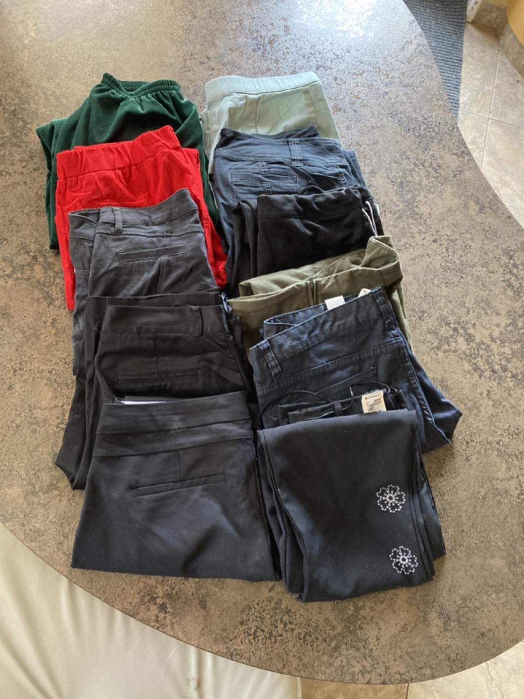 Bundle of 11 Women's Casual, Dress, Athletic Pants