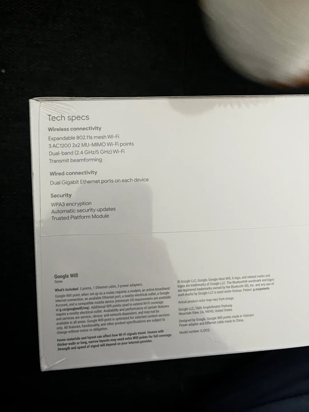 Google Wifi 3-pack Router System - New in Box image indicator(3)