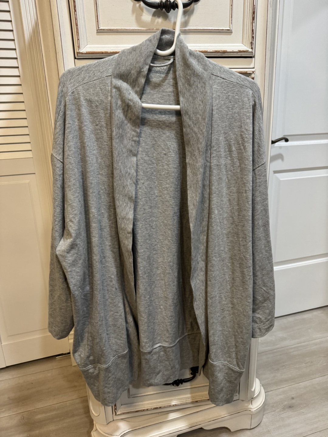 Gray Open Cardigan Sweater - photo 2