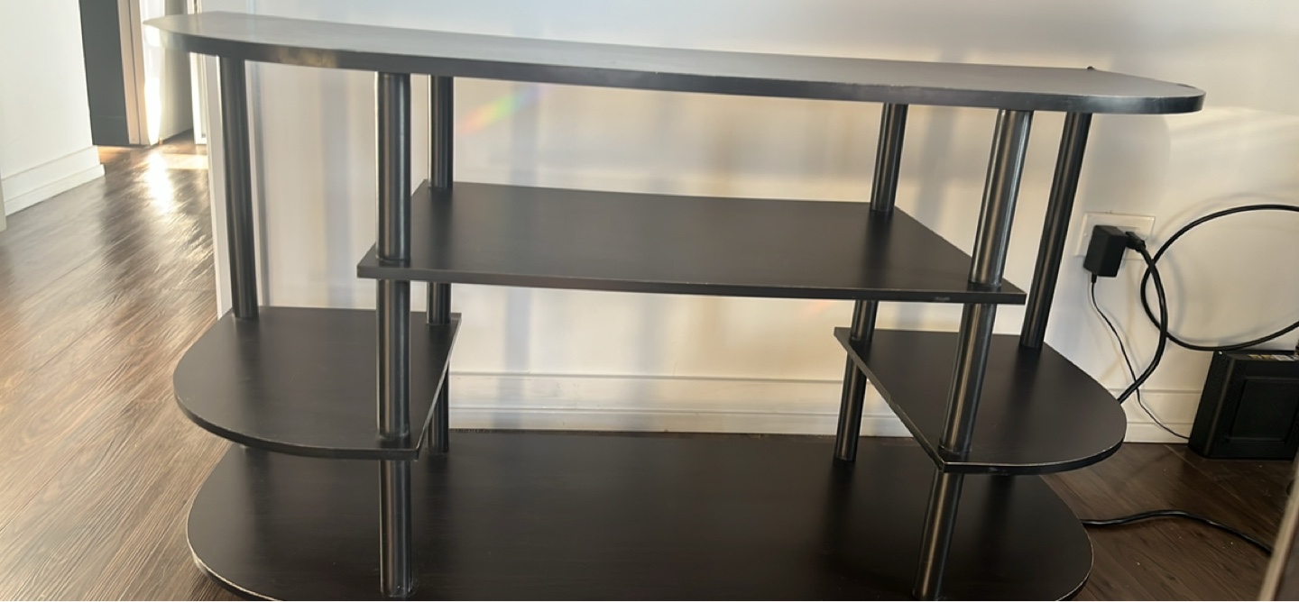 Black 3-Tier Entertainment Center - photo 3