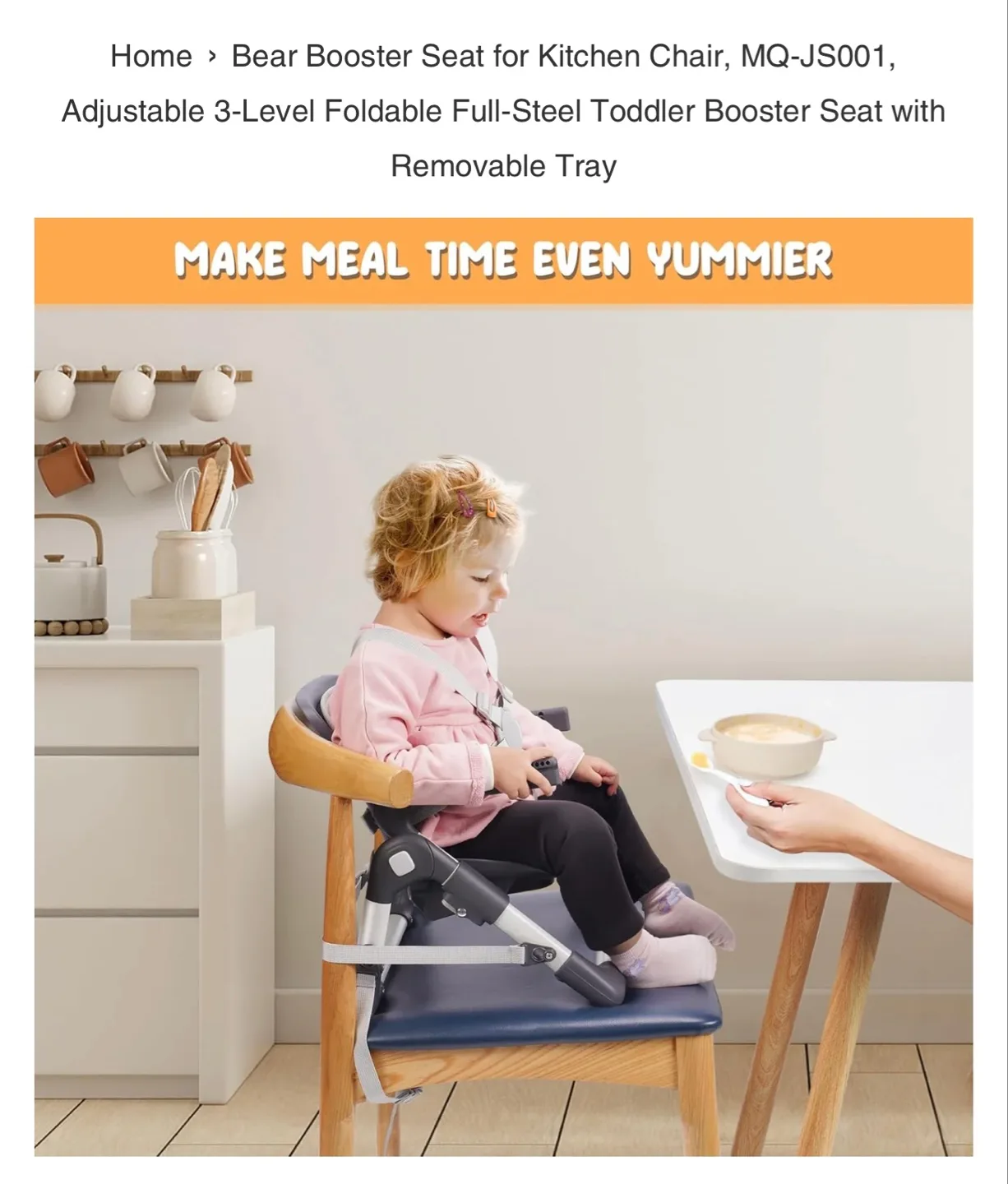 Little Bear E Toddler Booster Seat with Tray - image indicator(6)