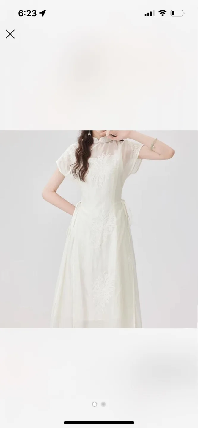 White Summer Dress image indicator(2)