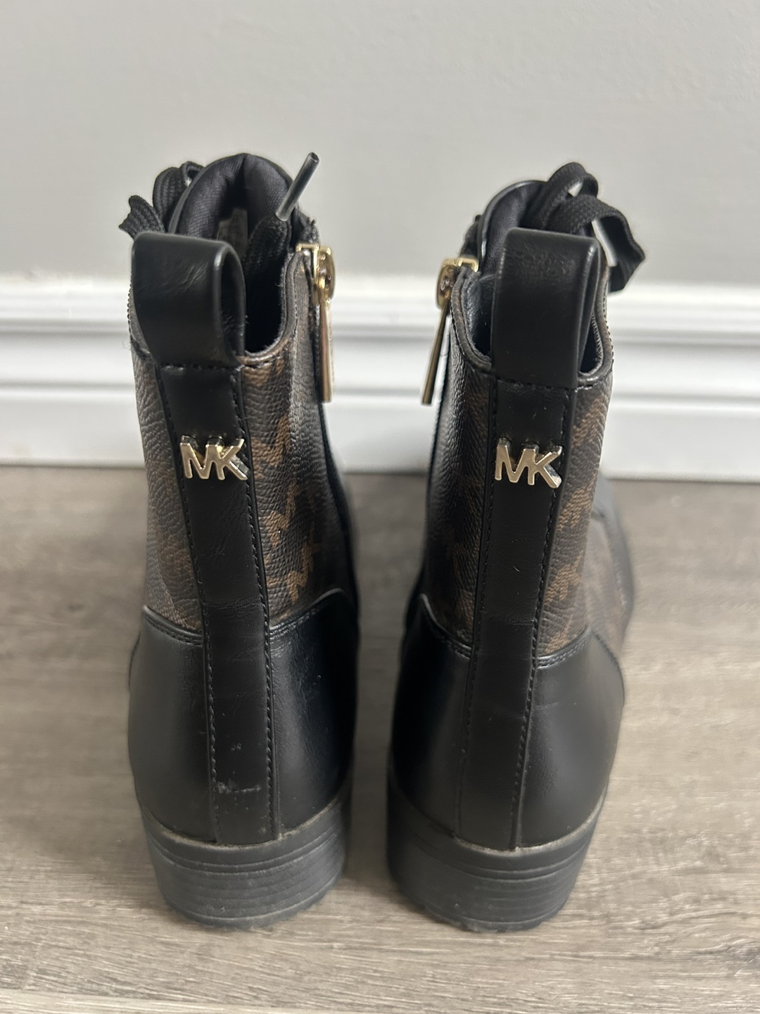 Michael Kors Monogram Lace-Up Ankle Boots - photo 5