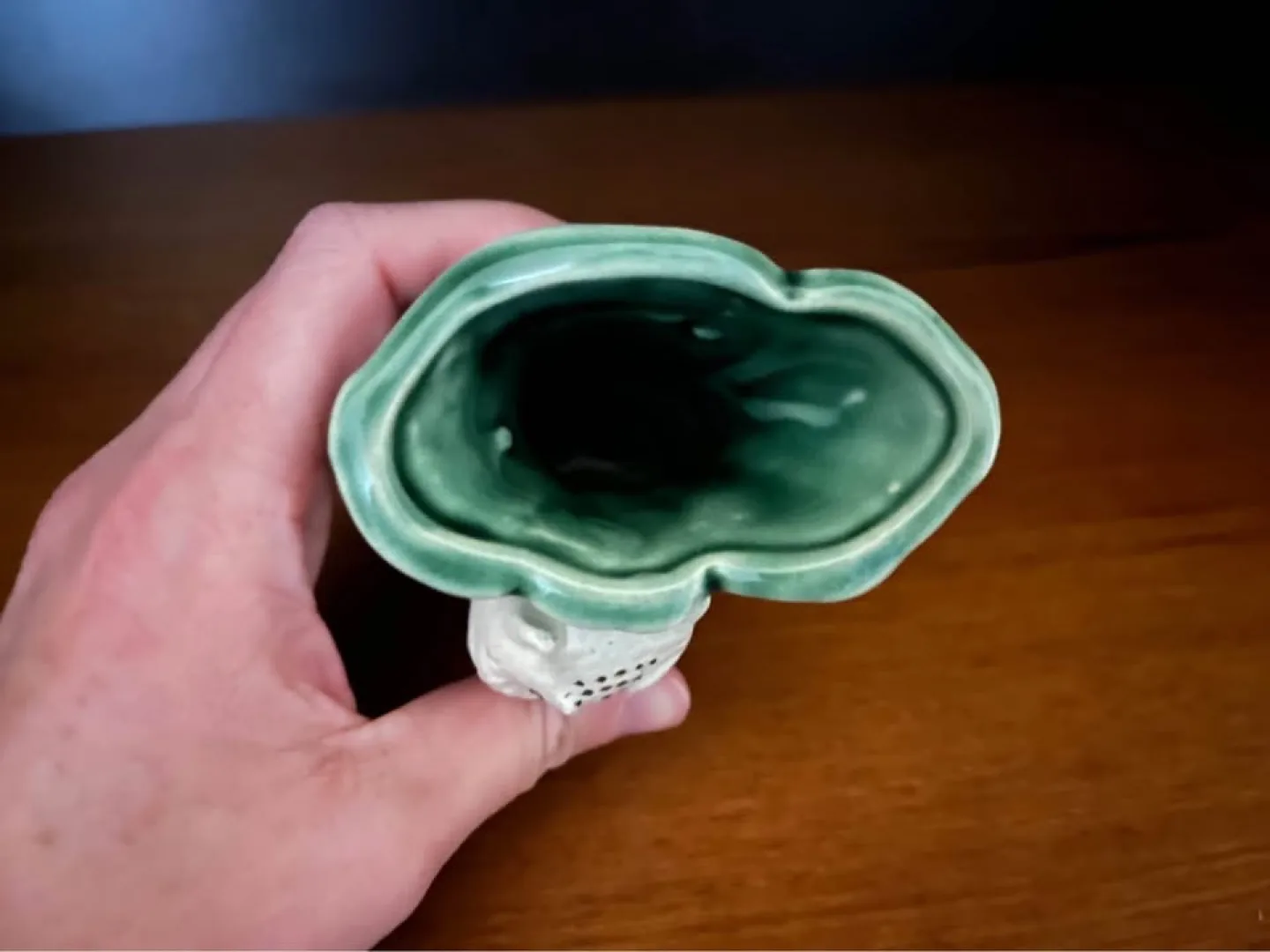 Small Vintage Ceramic Owl Vase - 3.75” tall image indicator(3)