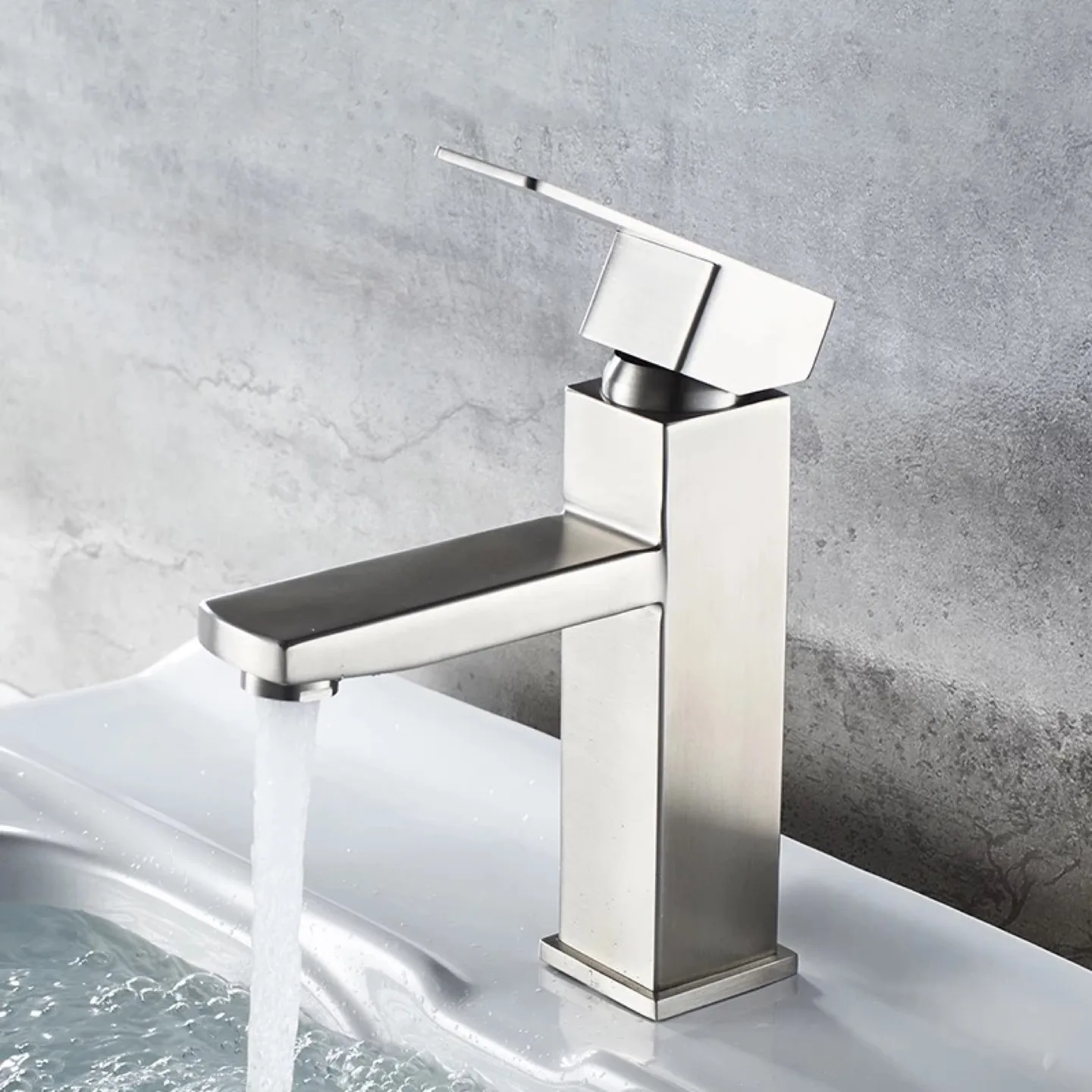 Brushed Nickel Bathroom Sink Faucet image indicator(4)