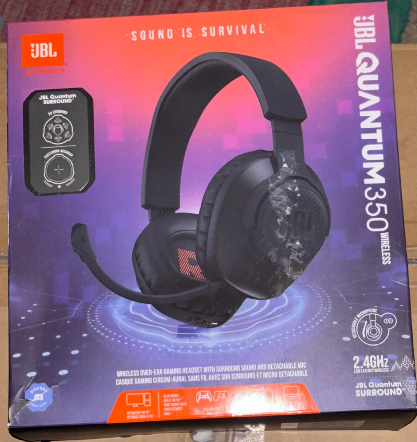 JBL Quantum 350 Wireless Gaming Headset thumbnail