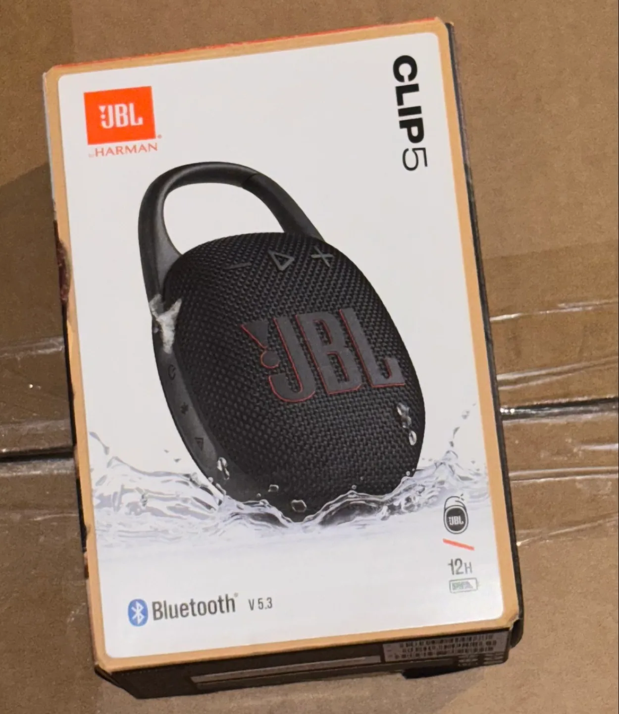 JBL Clip 5 Portable Bluetooth Speaker - Black thumbnail