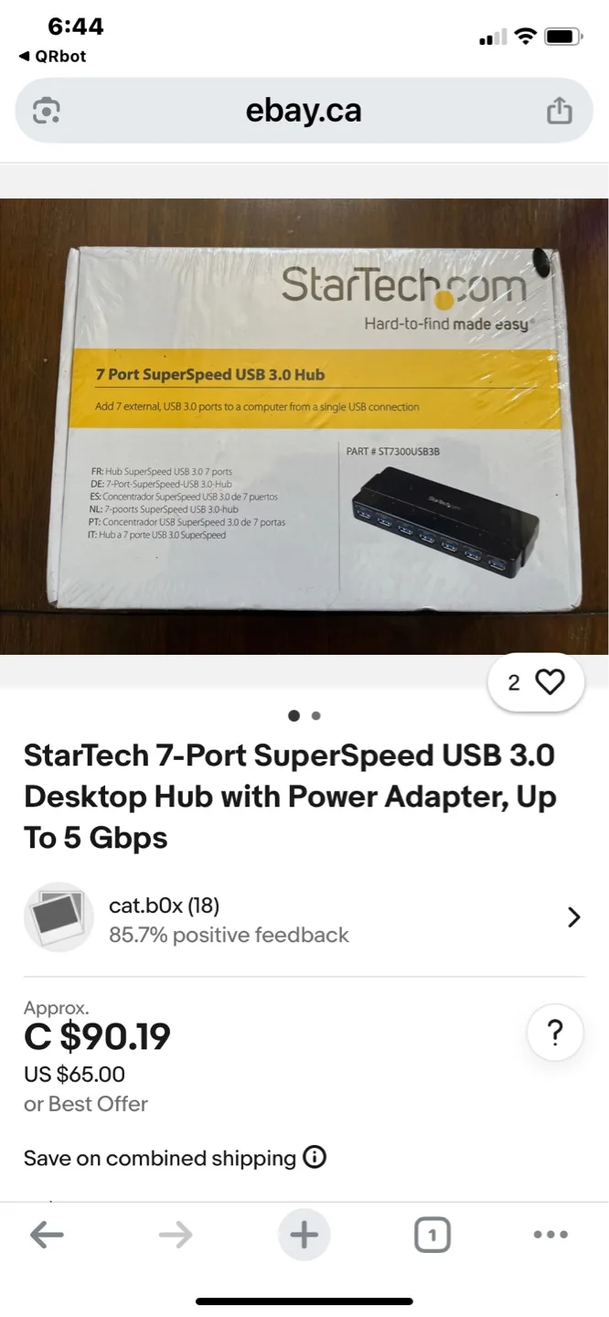 StarTech 7-Port SuperSpeed USB 3.0 Hub with Power Adapter image indicator(3)