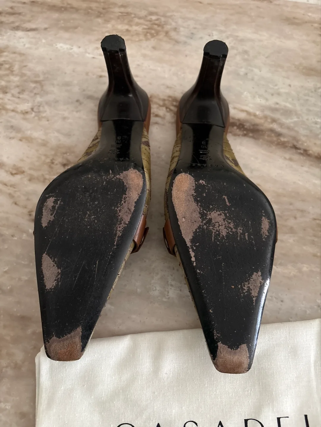 Casadei Camo Print Mules Size 10 image indicator(2)