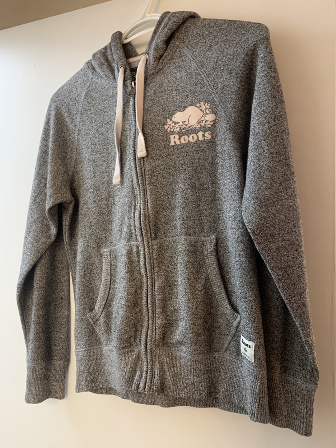 Roots Grey Zip-Up Hoodie - XXS