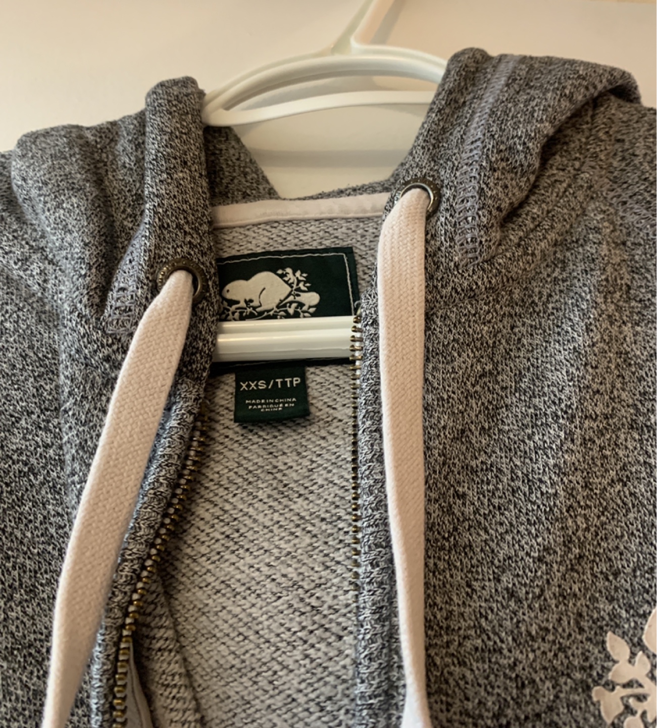 Roots Grey Zip-Up Hoodie - XXS - photo 2