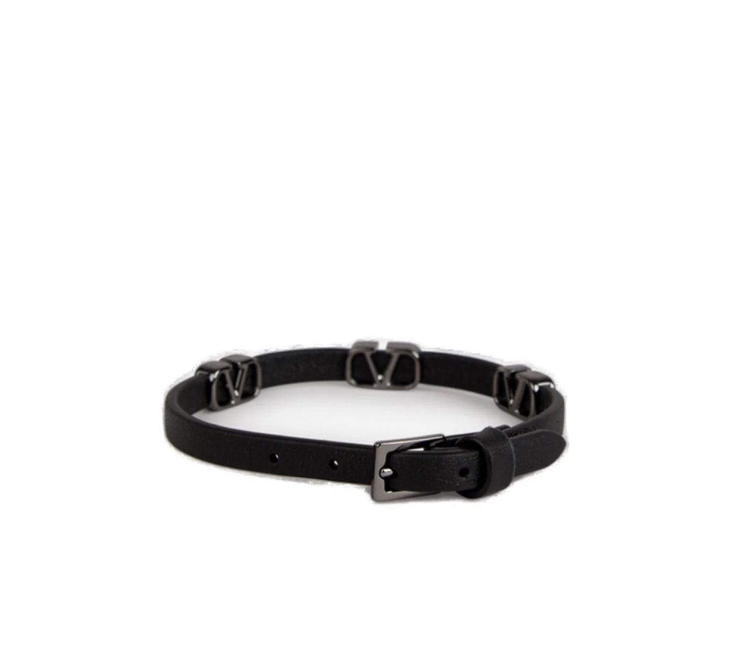 💟 Valentino Black Leather Bracelet 💟 - photo 2