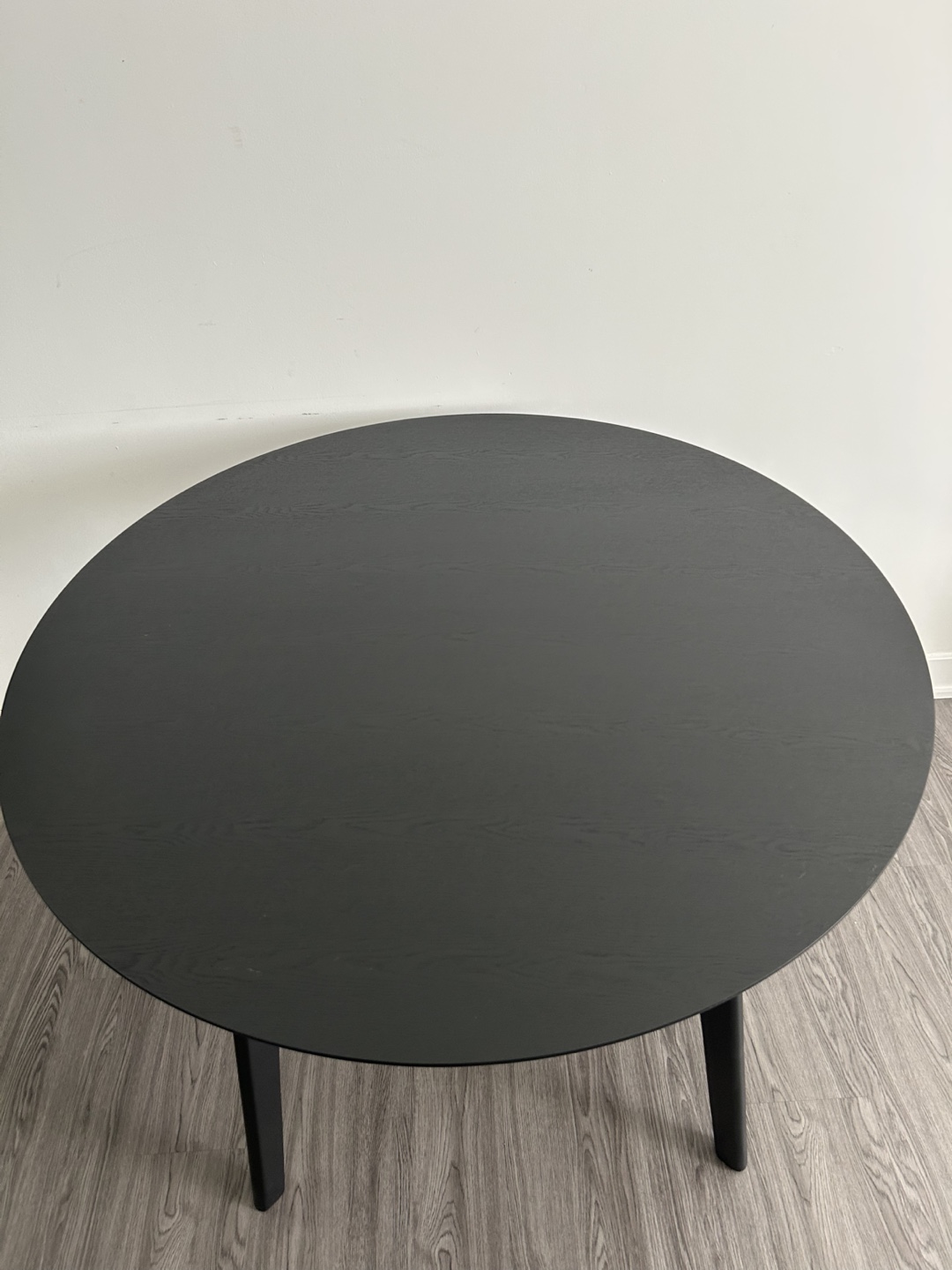 Round Black Dining Table - photo 2