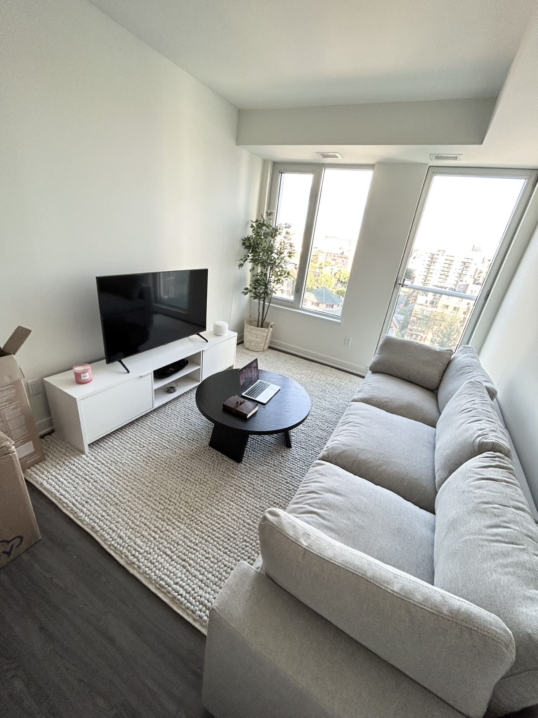 Cozey Cielo Collection 3-Piece Modular Sofa - Light Grey - photo 4