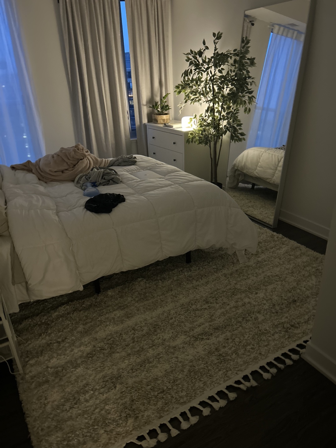 Fluffy Shag Rug, Off-White - photo 2