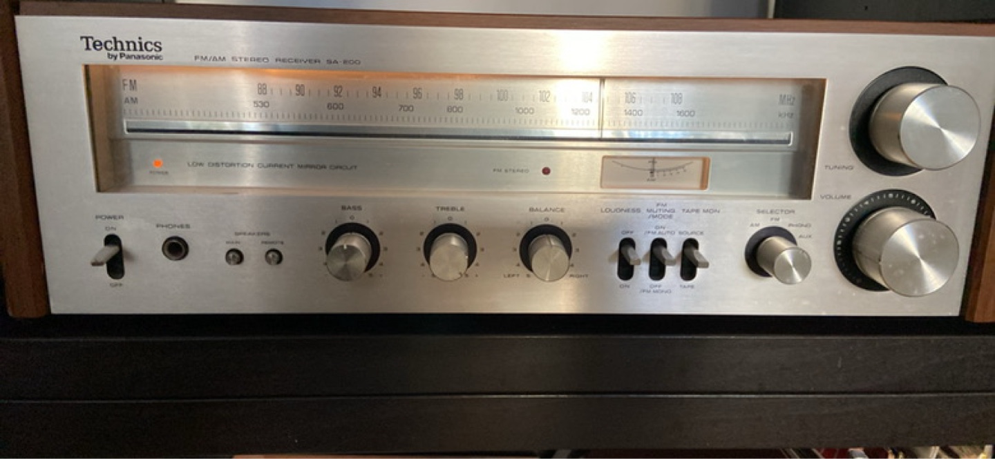 Technics Stereo Receiver and Polk Audio Speakers