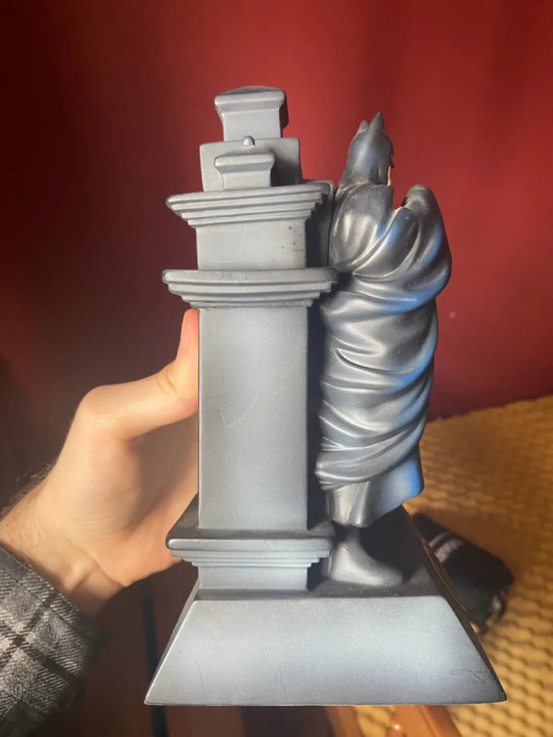 Batman Dark Knight On Building Plastic COIN BANK BY MFG M.I.I. image indicator(4)