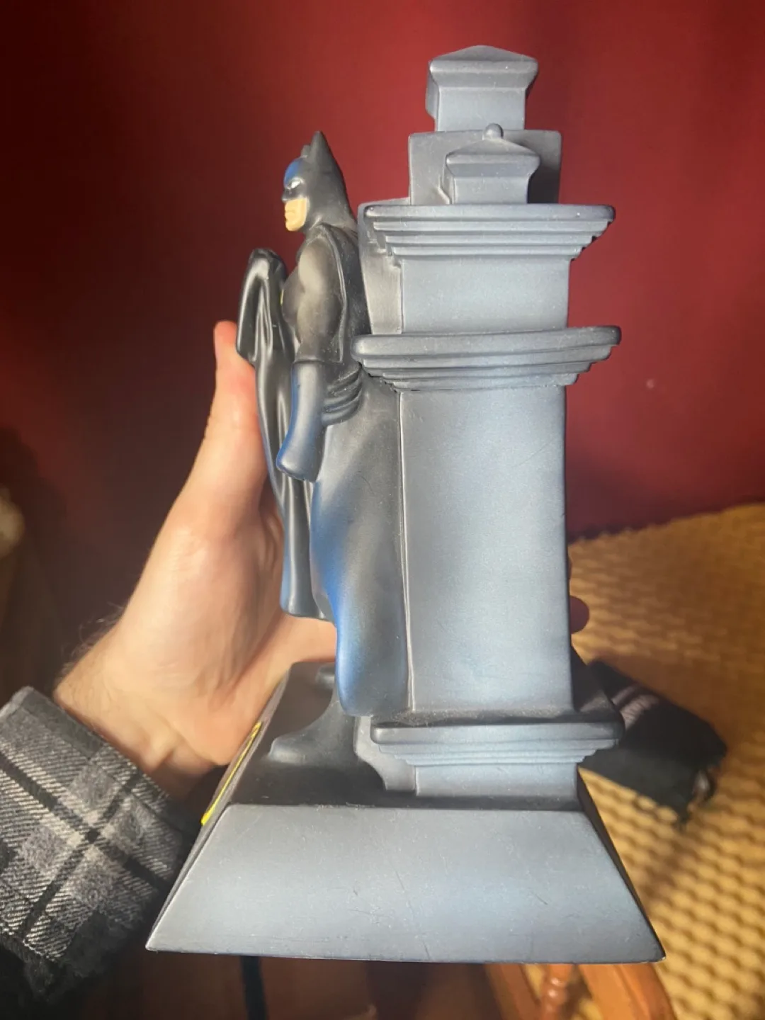 Batman Dark Knight On Building Plastic COIN BANK BY MFG M.I.I. image indicator(6)