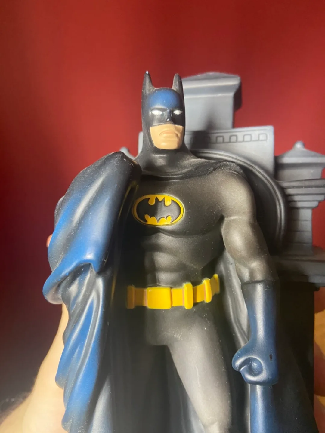 Batman Dark Knight On Building Plastic COIN BANK BY MFG M.I.I. image indicator(2)