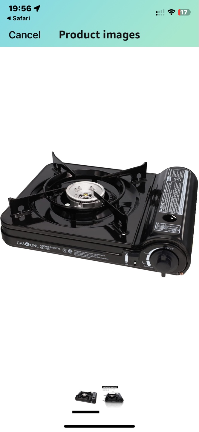 GasOne Portable Butane Stove GS-3700 - photo 3